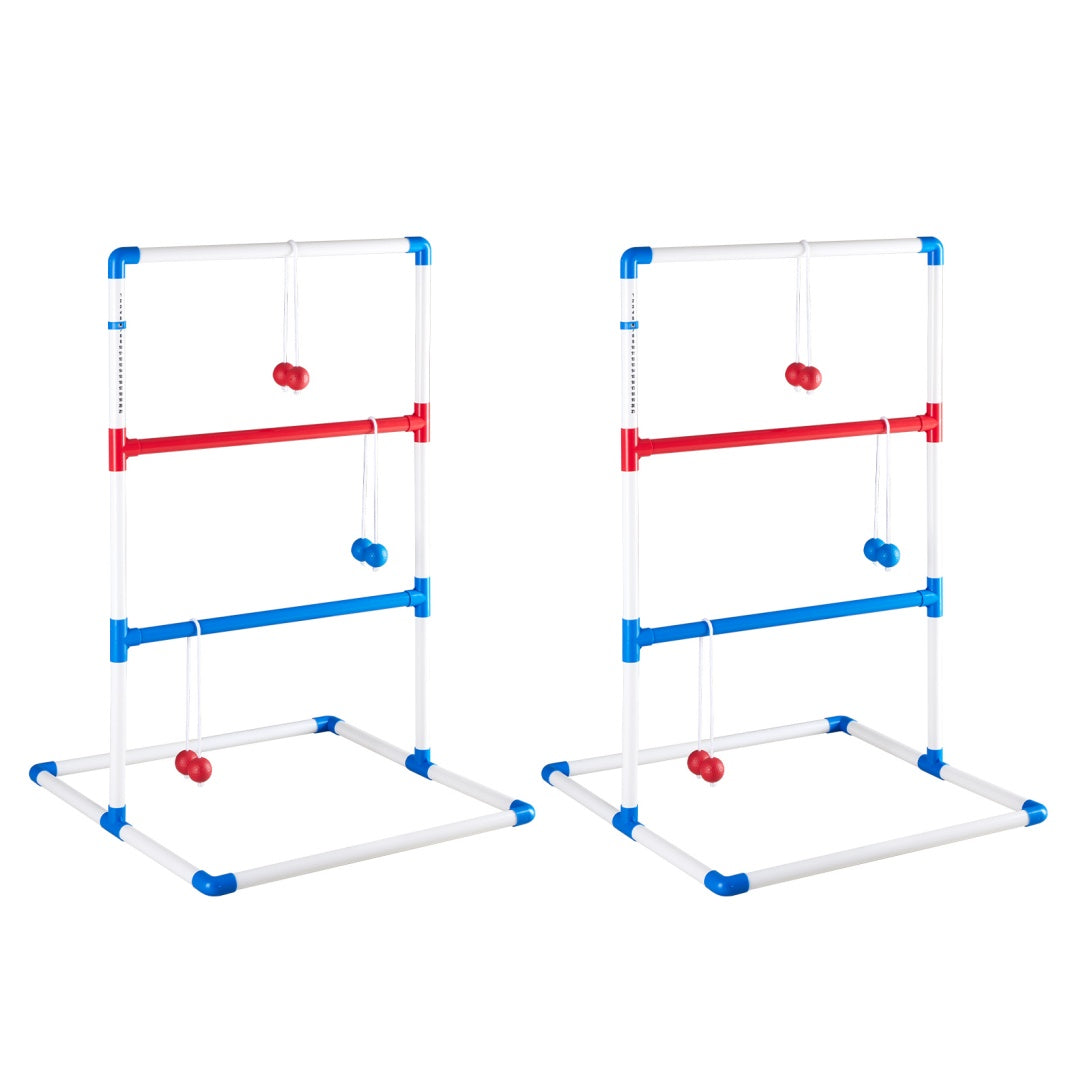 The Ladder Ball And Golf Throwing Ball Set Is Used For The Ladder Throwing Game And Includes 6 Balls, A Scoring Board And A Portable Bag.