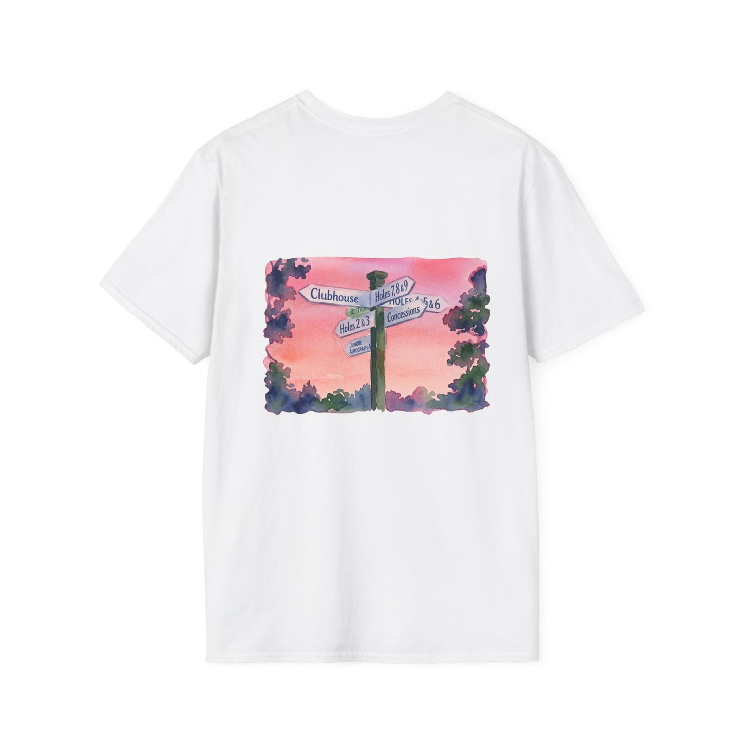 All Roads Lead To Golf - Clubhouse Sign Tshirt