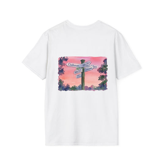 All Roads Lead To Golf - Clubhouse Sign Tshirt