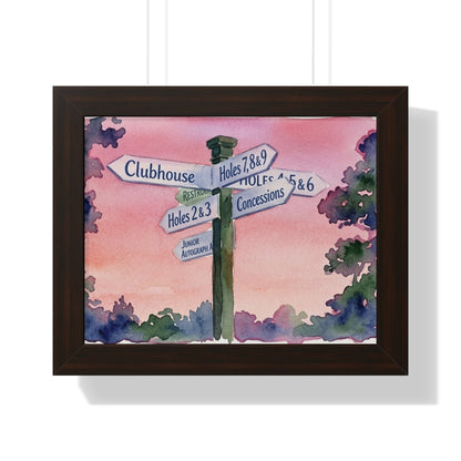 All Roads Lead To Golf  Framed Print - A Tradition Worth Displaying