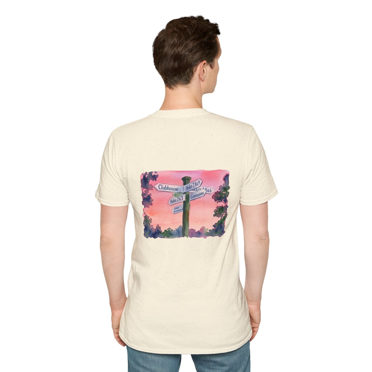 All Roads Lead To Golf - Clubhouse Sign Tshirt