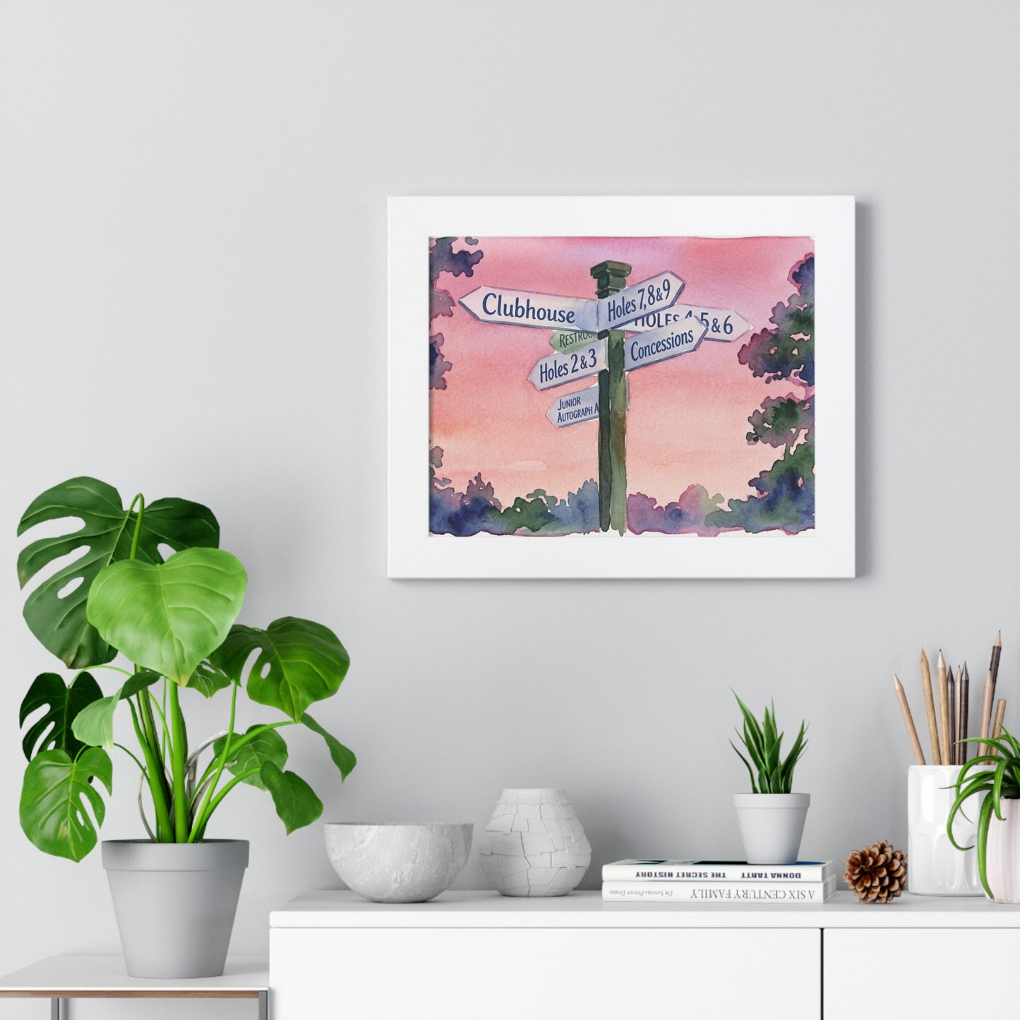 All Roads Lead To Golf  Framed Print - A Tradition Worth Displaying