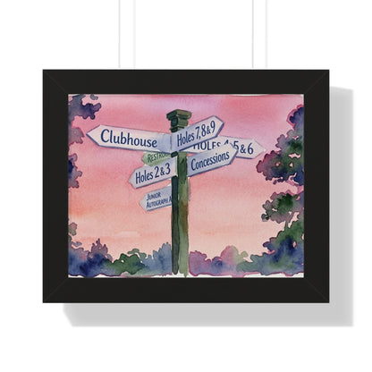 All Roads Lead To Golf  Framed Print - A Tradition Worth Displaying