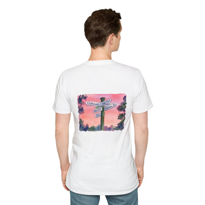 All Roads Lead To Golf - Clubhouse Sign Tshirt
