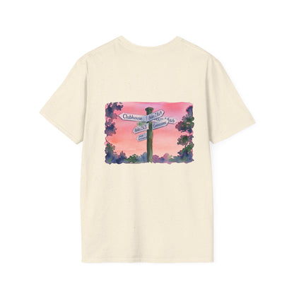 All Roads Lead To Golf - Clubhouse Sign Tshirt