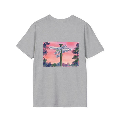 All Roads Lead To Golf - Clubhouse Sign Tshirt