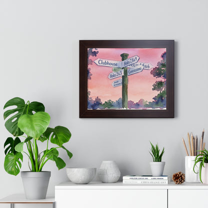 All Roads Lead To Golf  Framed Print - A Tradition Worth Displaying
