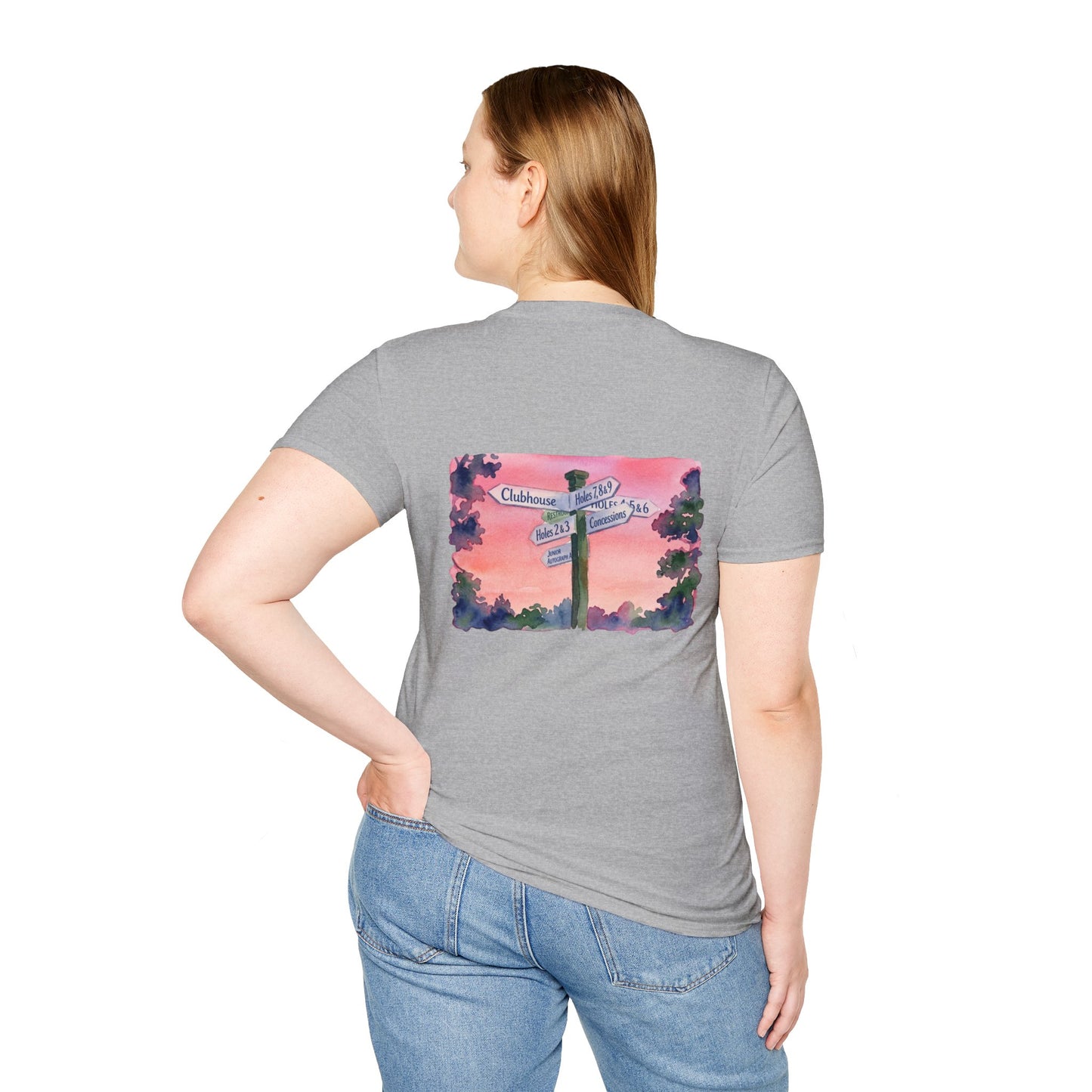 All Roads Lead To Golf - Clubhouse Sign Tshirt