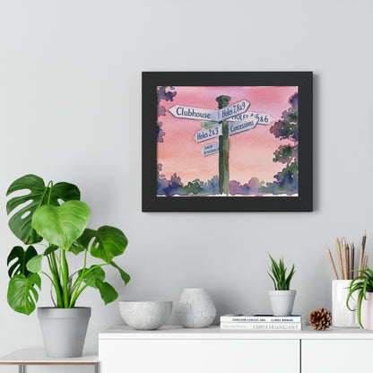 All Roads Lead To Golf  Framed Print - A Tradition Worth Displaying
