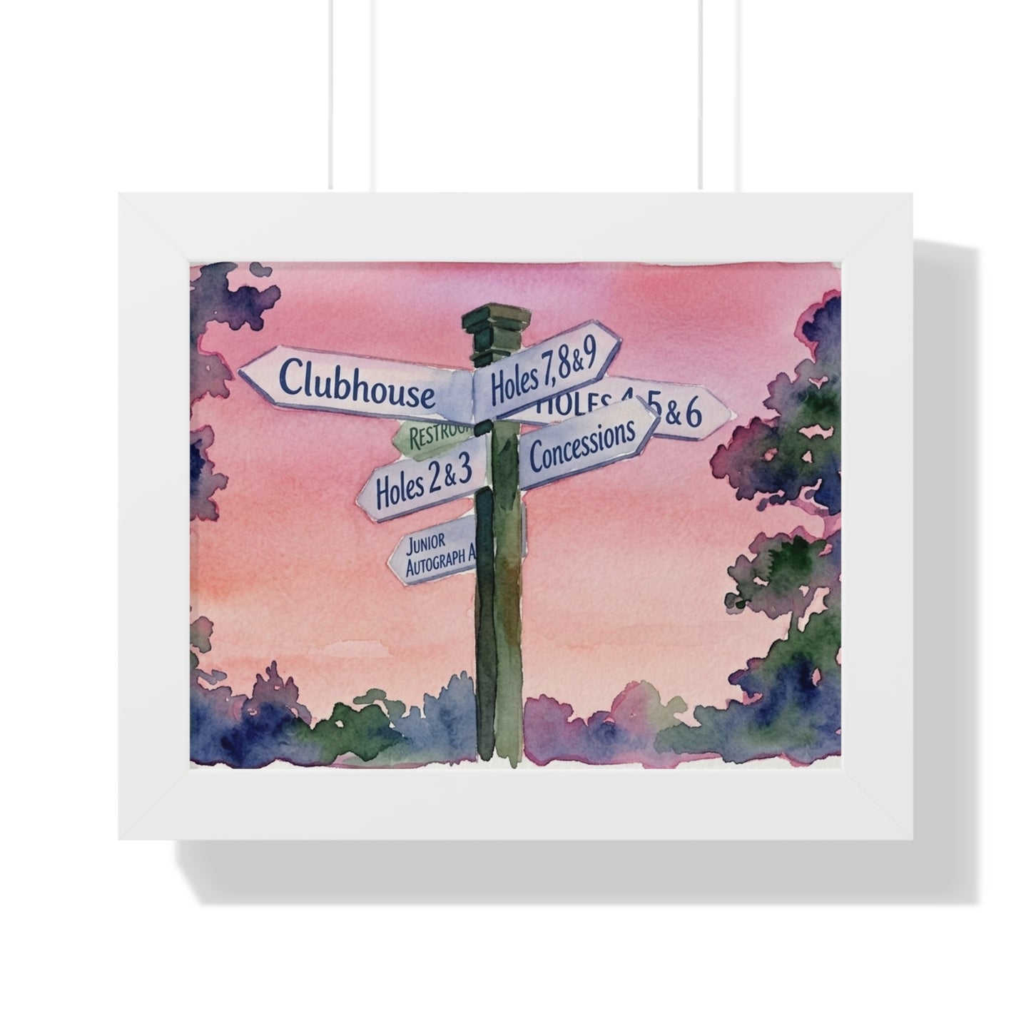 All Roads Lead To Golf  Framed Print - A Tradition Worth Displaying
