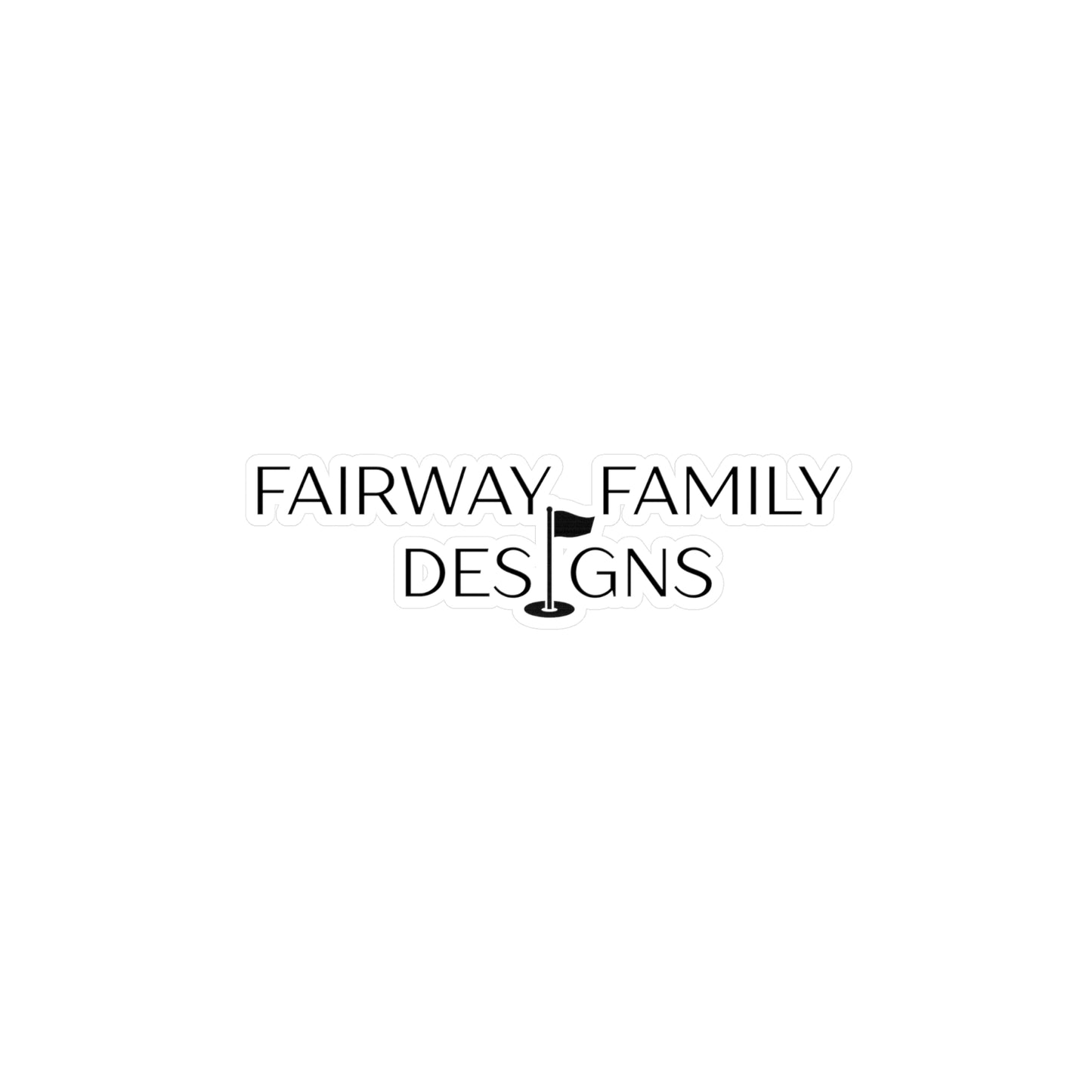 Fairway Family Designs Kiss-Cut Vinyl Decals