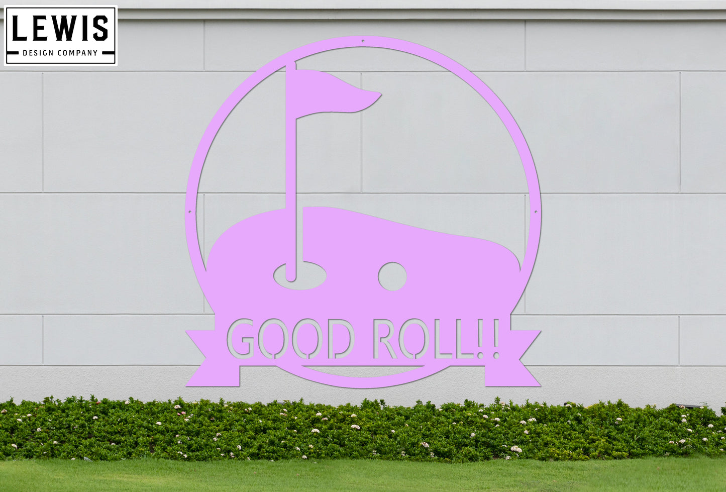Golf Hole Custom Monogram Steel Sign