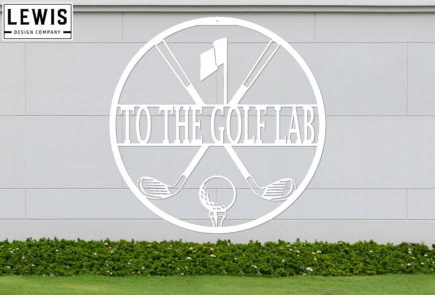 Personalized Golf Monogram Metal Sign | Custom Sports Decor
