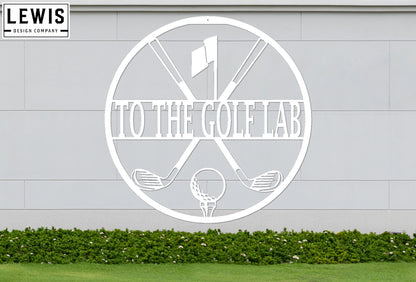 Personalized Golf Monogram Metal Sign | Custom Sports Decor