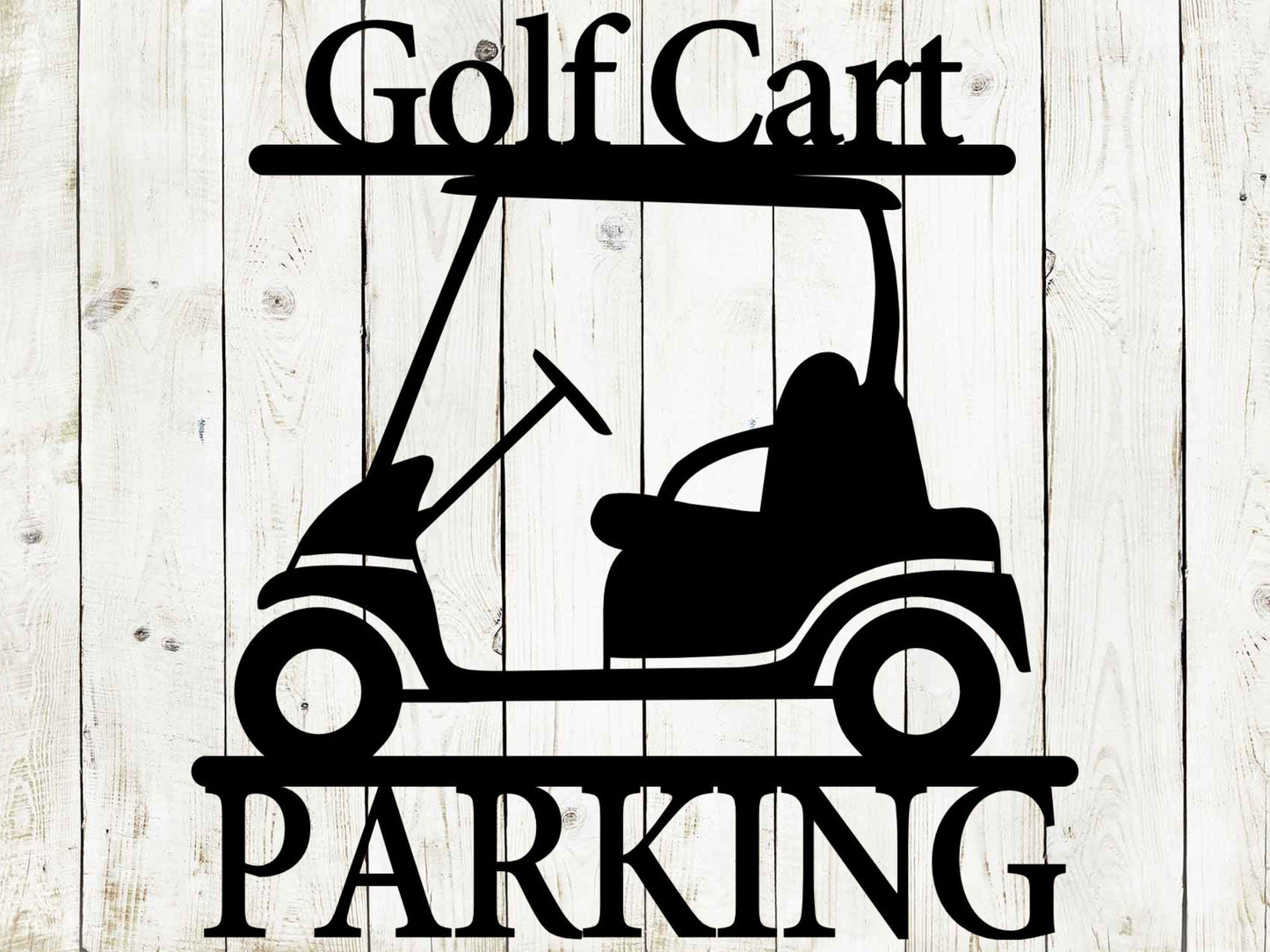 Golf Cart Custom Metal Sign | Personalized Golf Decor