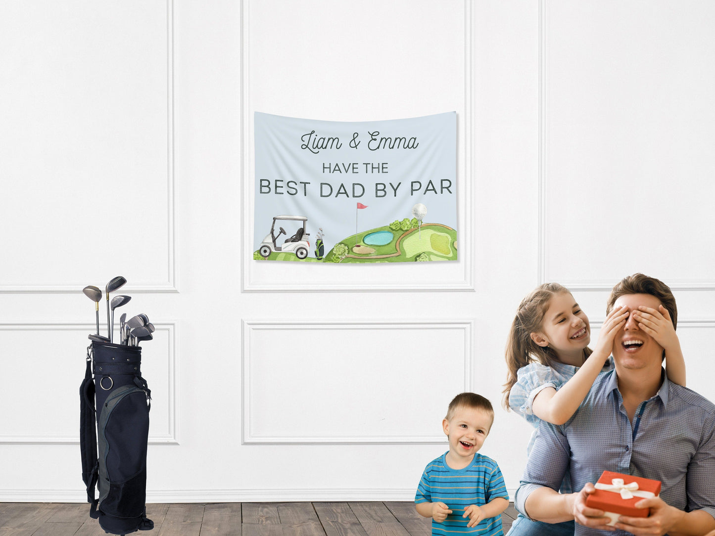 Best Dad By Par Banner Father's Day Golf Gift