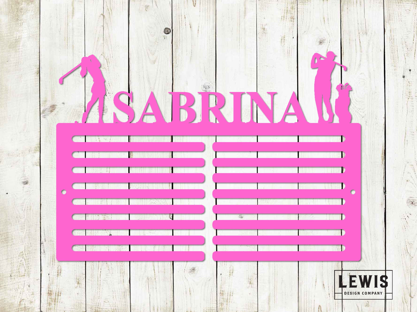 Custom Golf Scorecard Display | Personalized Metal Golf Decor